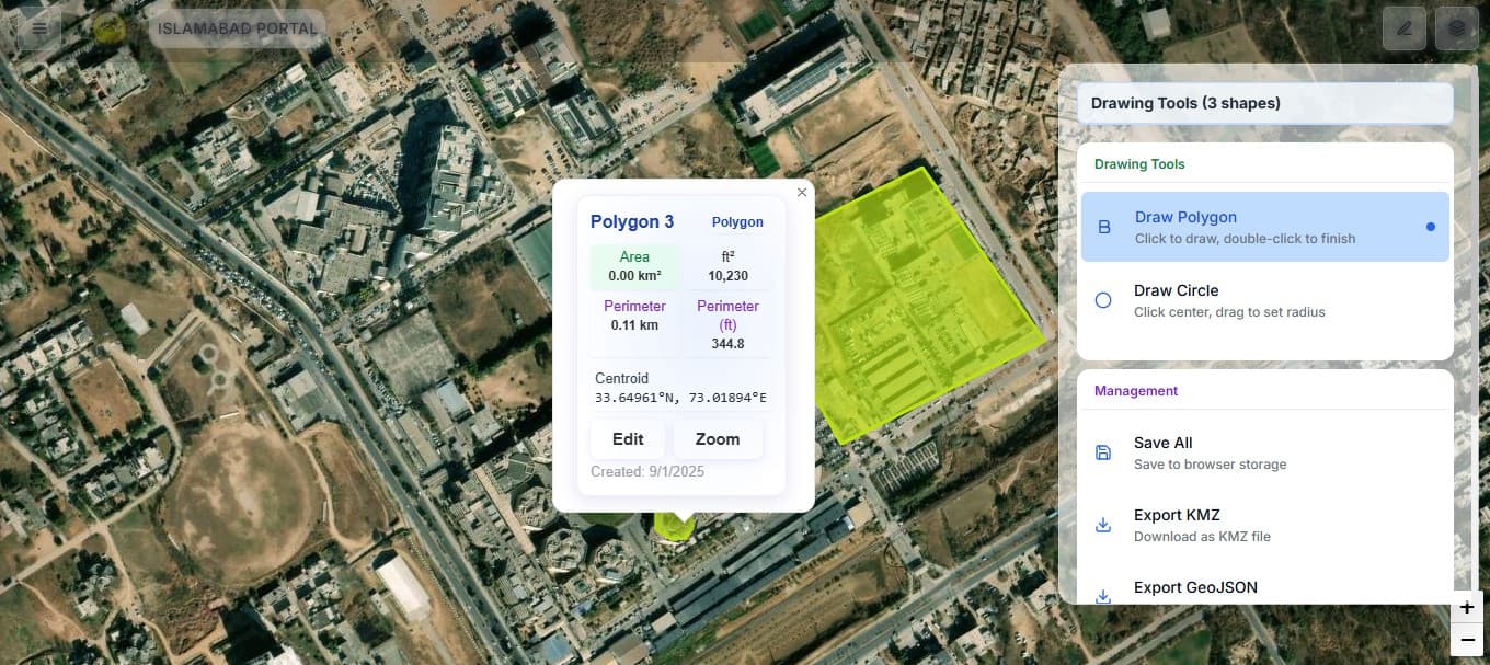 Polygon Drawing Portal